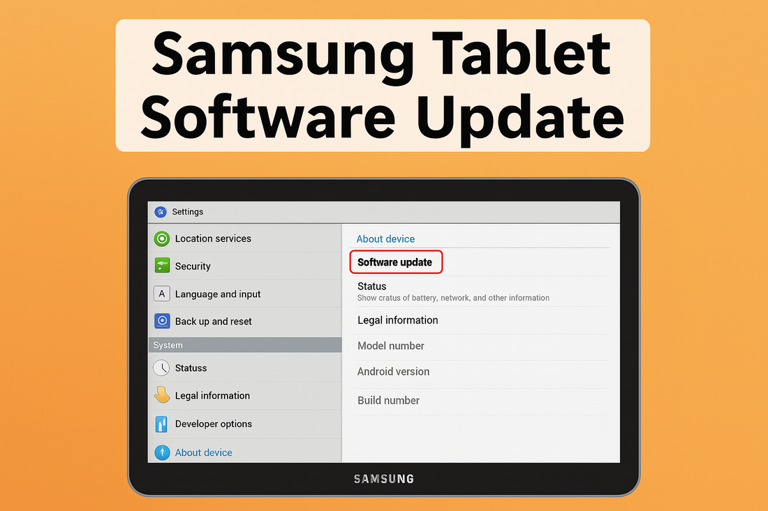 Samsung Tablet Software Update
