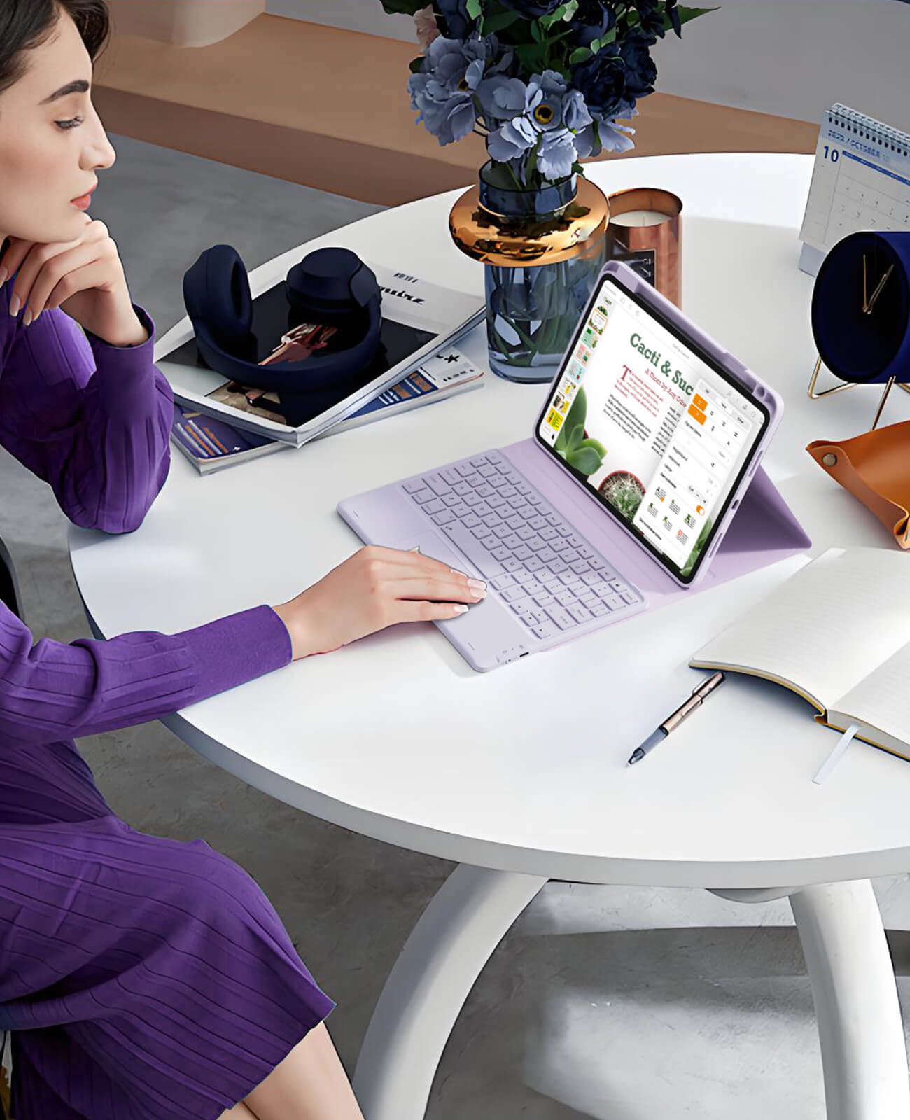 CHESONA Step Series Keyboard Case for iPad Pro 11" 4th/3rd/2nd/1st Gen/Air 10.9"