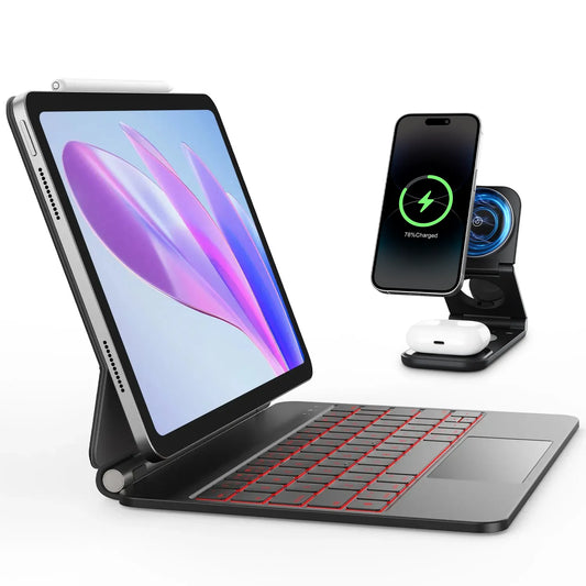 Cloud Series Keyboard Case & Wireless Charging Bundle