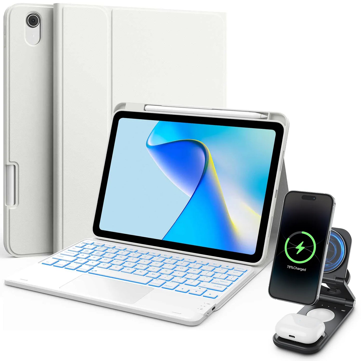 Step Series Waterproof Keyboard Case & Wireless Charging Bundle