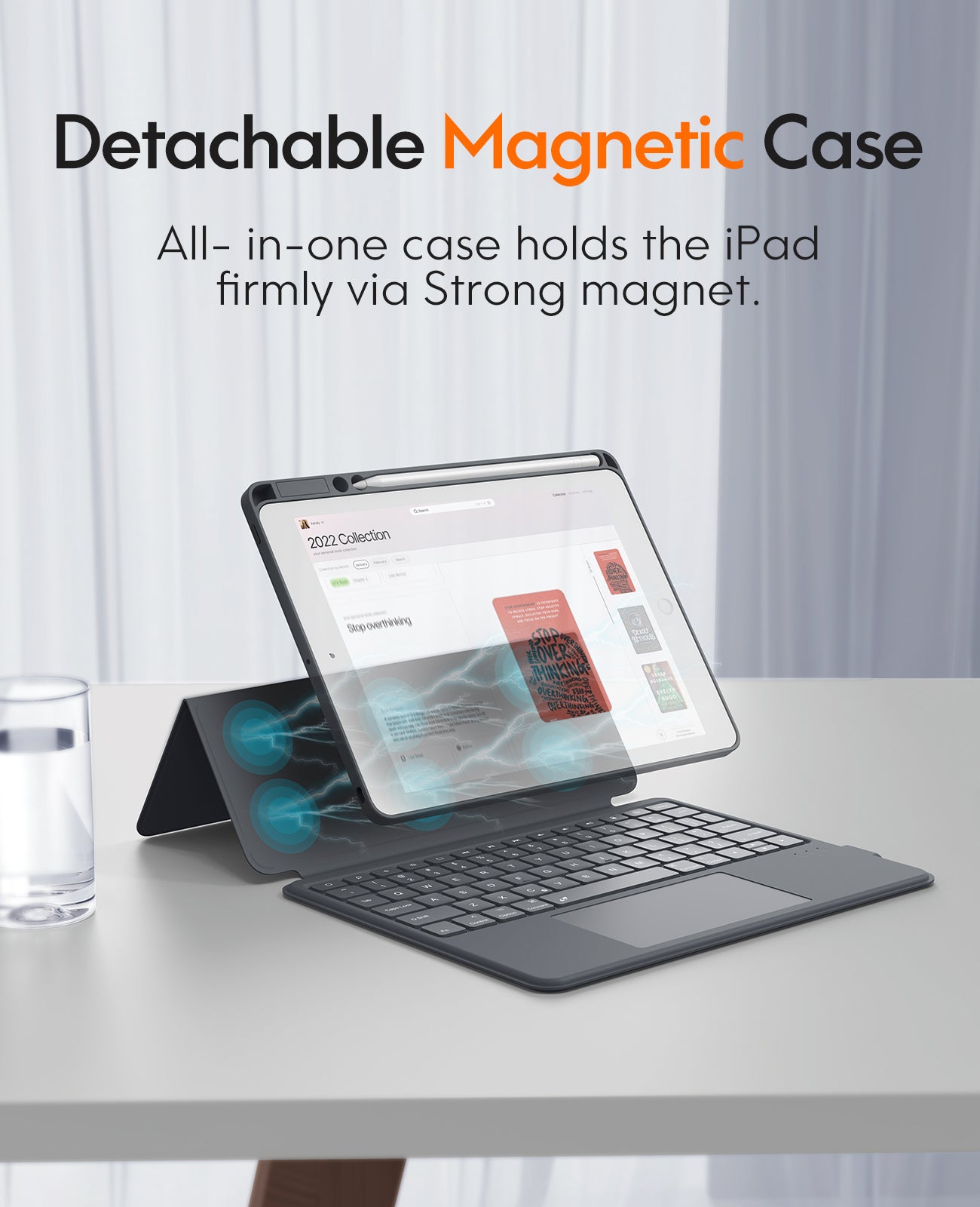 CHESONA Rugged Series Keyboard Case for iPad 9th/8th/7th Gen 10.2''