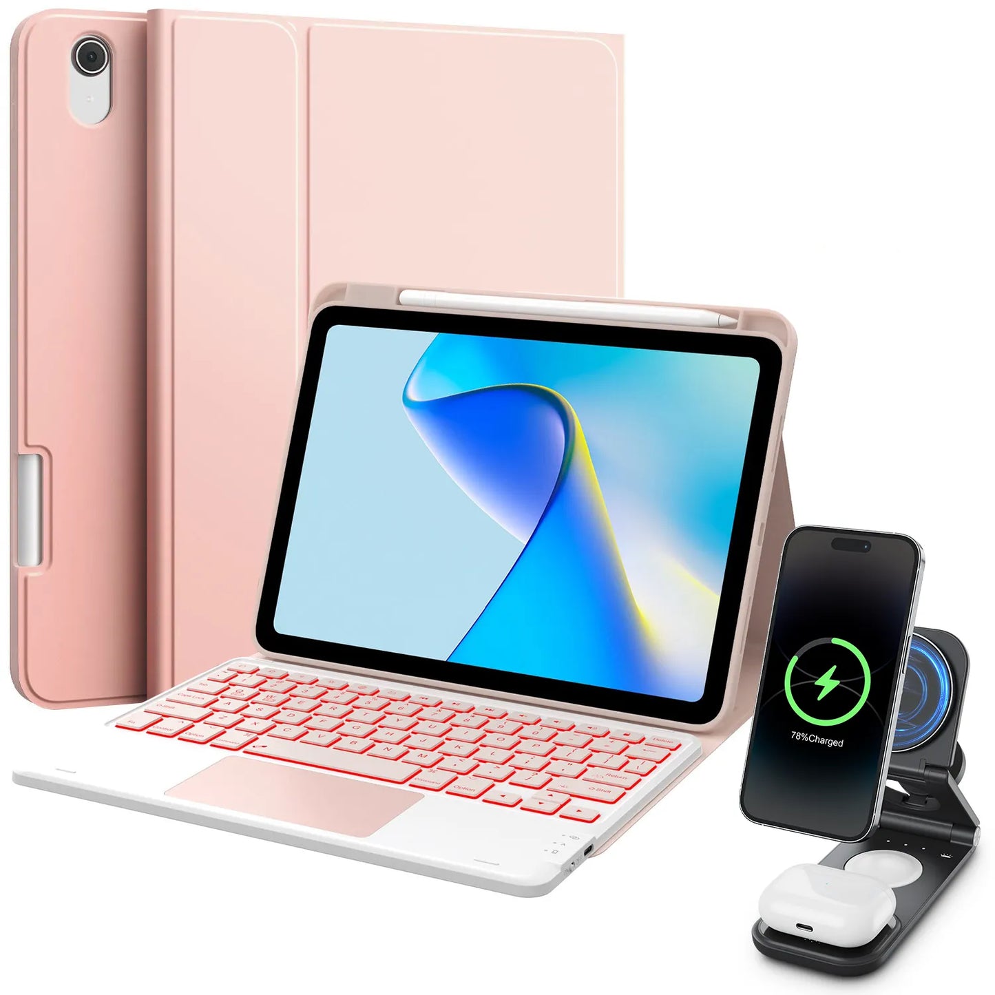 Step Series Waterproof Keyboard Case & Wireless Charging Bundle