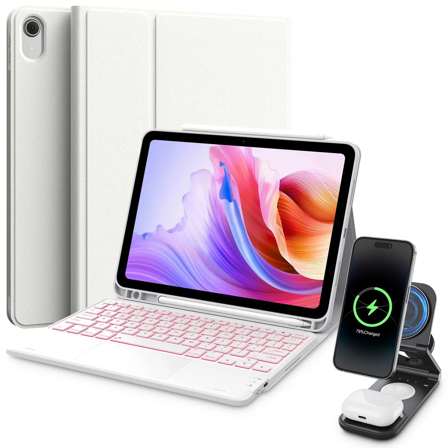 Step Series Keyboard Case & Wireless Charging Bundle