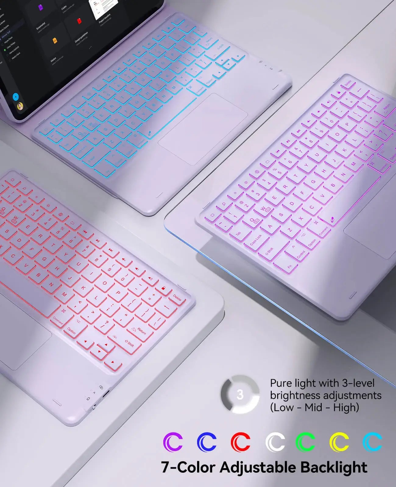 CHESONA Step Series Keyboard Case for iPad Pro 11" 4th/3rd/2nd/1st Gen/Air 10.9"