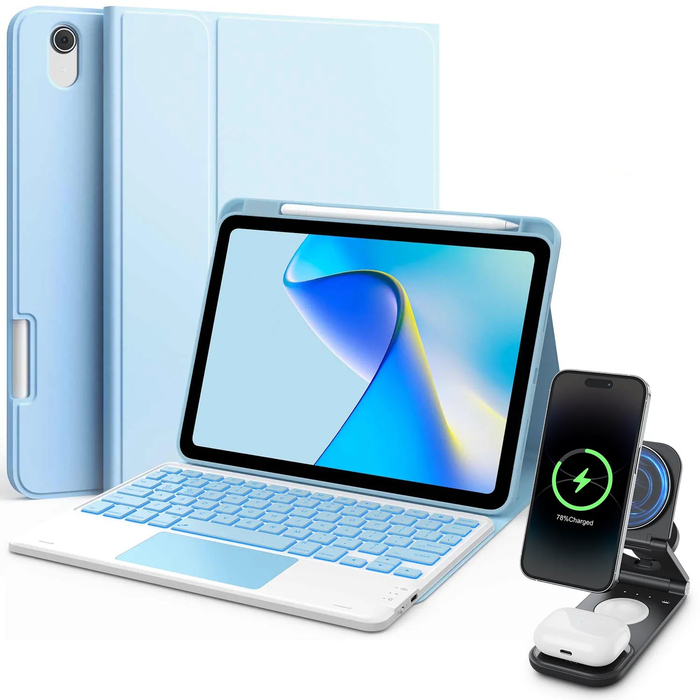 Step Series Waterproof Keyboard Case & Wireless Charging Bundle