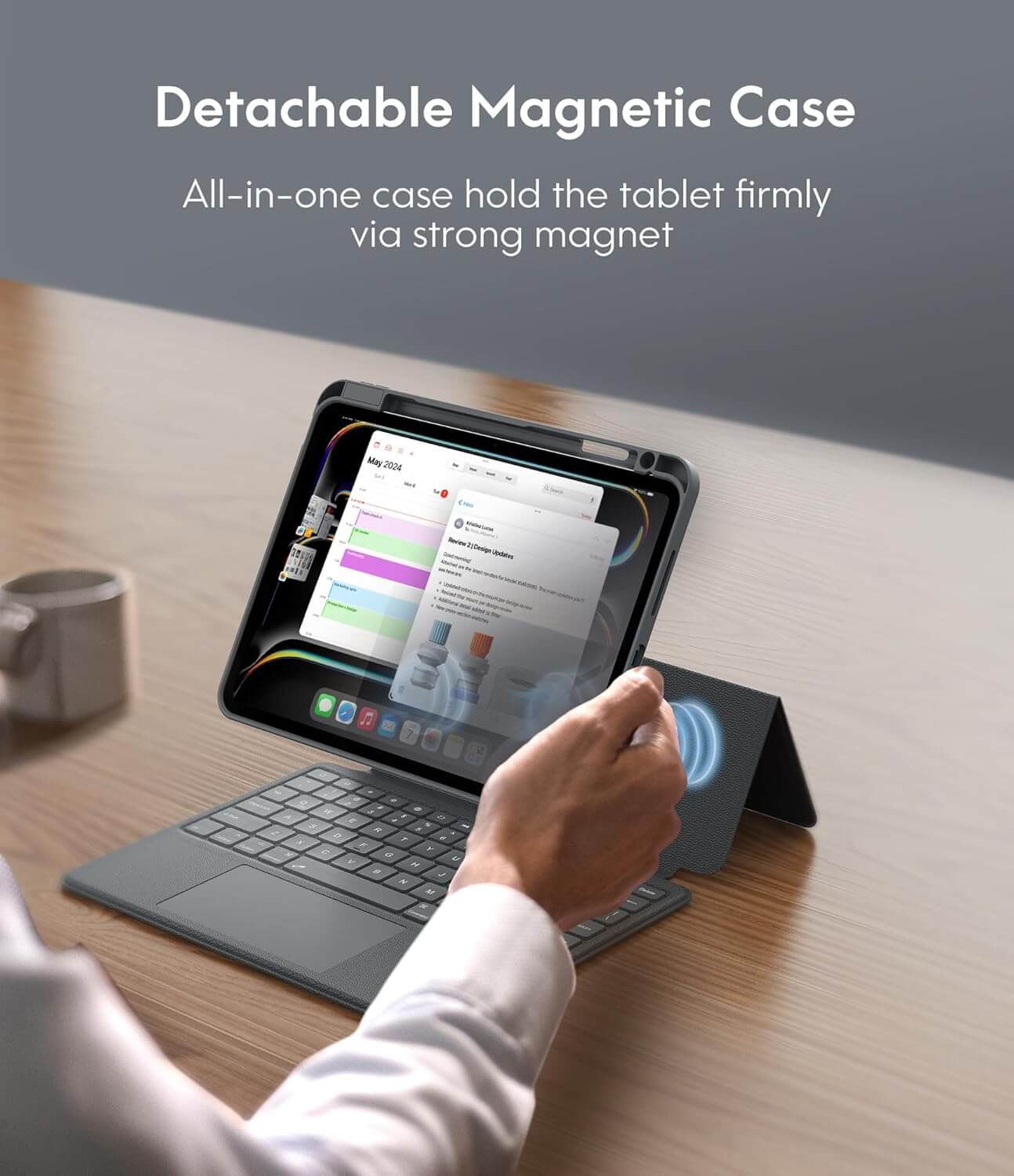 CHESONA Rugged Series Keyboard Case for iPad Pro 11'' (M4, 2024)