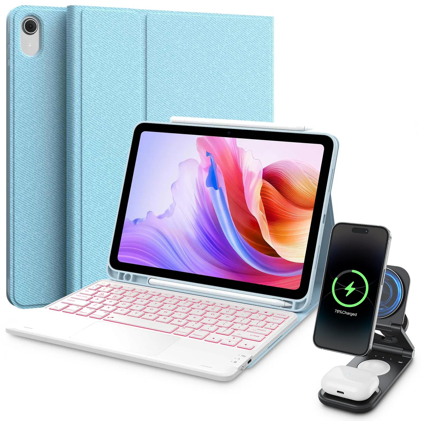 Step Series Keyboard Case & Wireless Charging Bundle