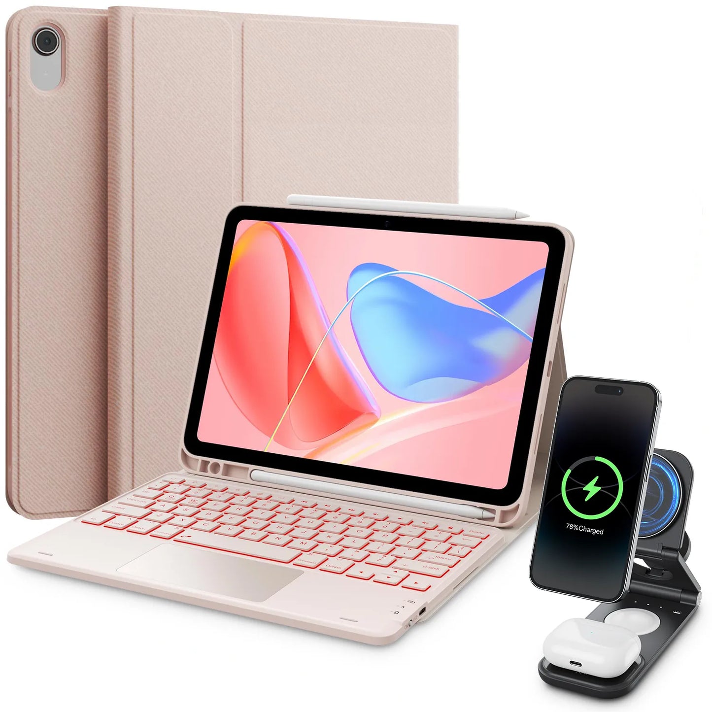 Step Series Keyboard Case & Wireless Charging Bundle
