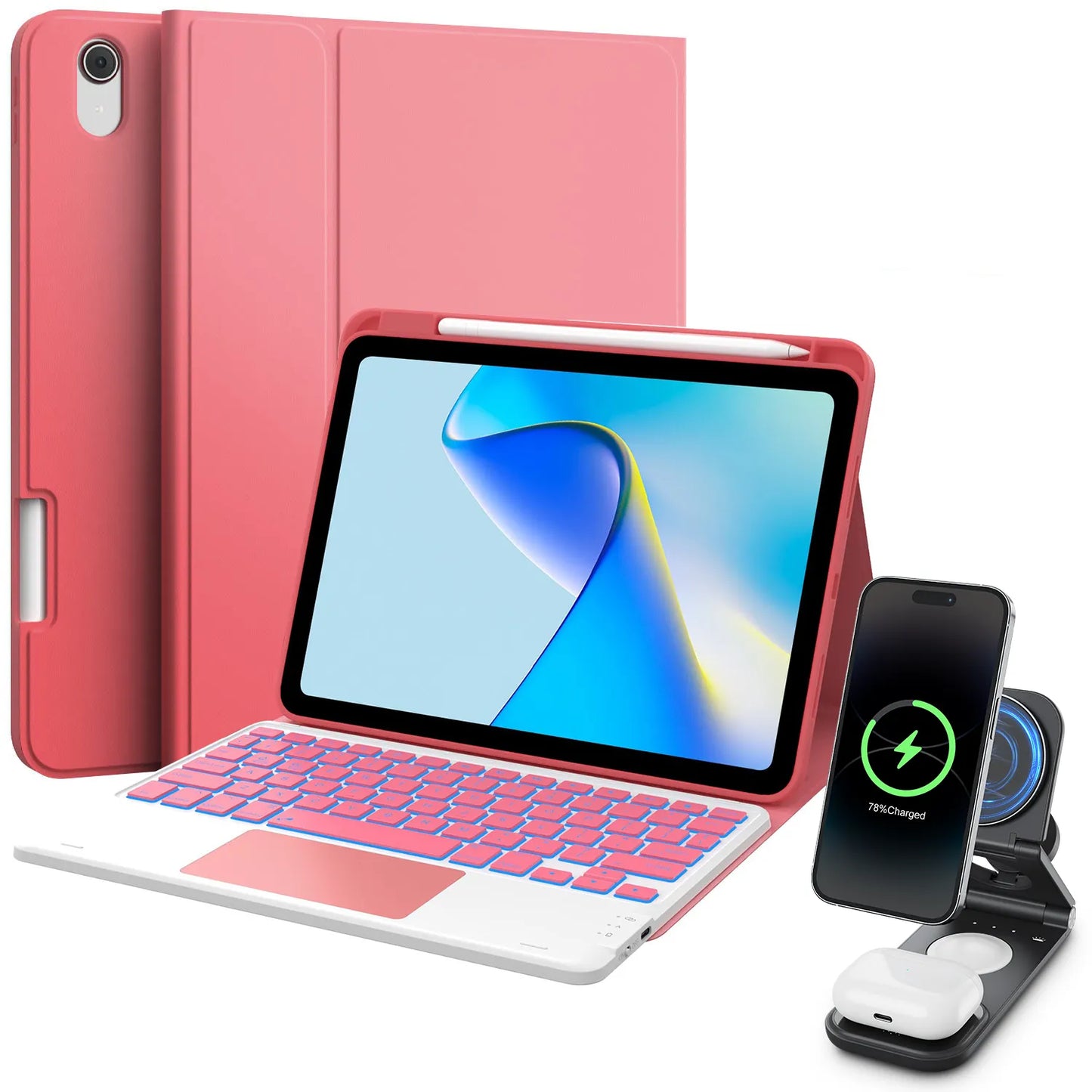 Step Series Waterproof Keyboard Case & Wireless Charging Bundle