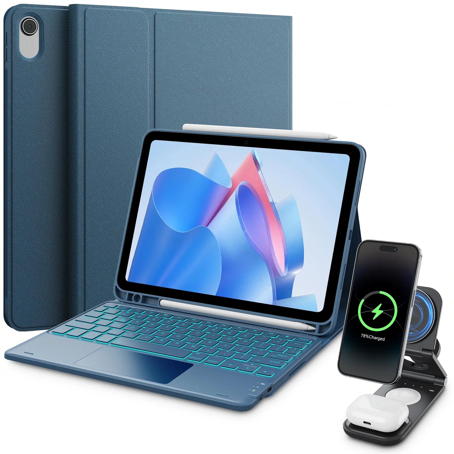 Step Series Keyboard Case & Wireless Charging Bundle