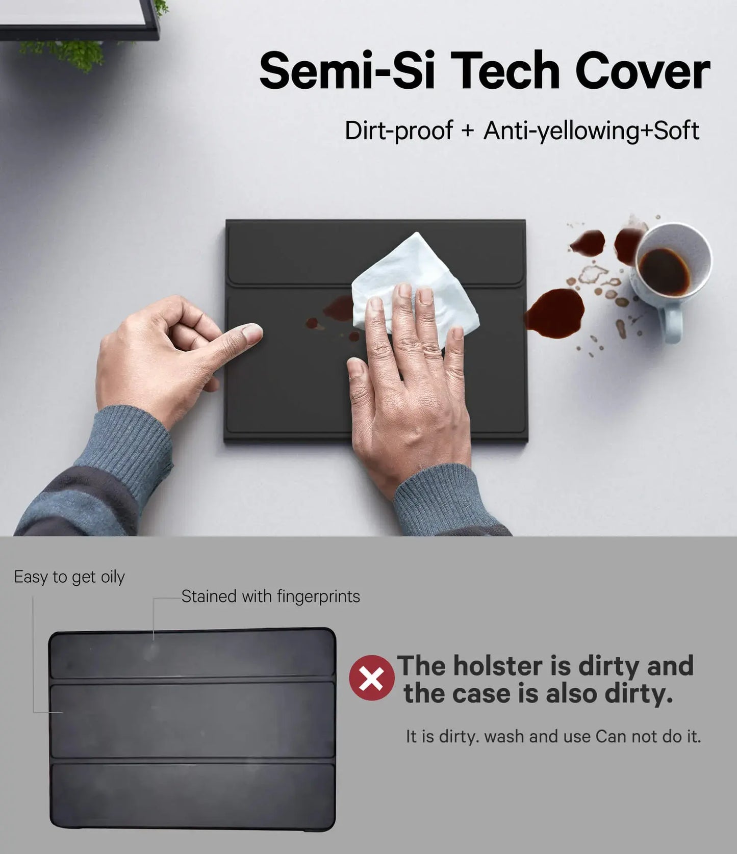 CHESONA Step Series Keyboard Case for Samsung Galaxy tablet A9+ 11"