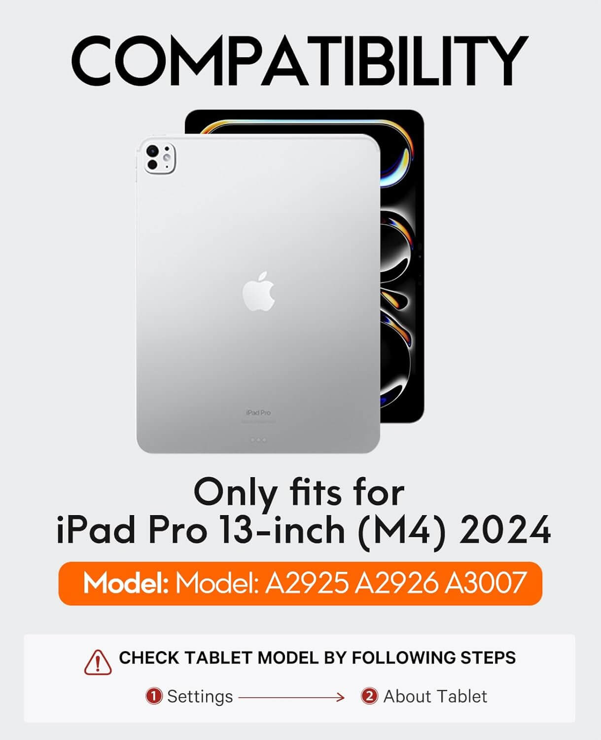 CHESONA Cloud Series Keyboard Case for iPad Pro 13'' (M4) 2024 (Black)