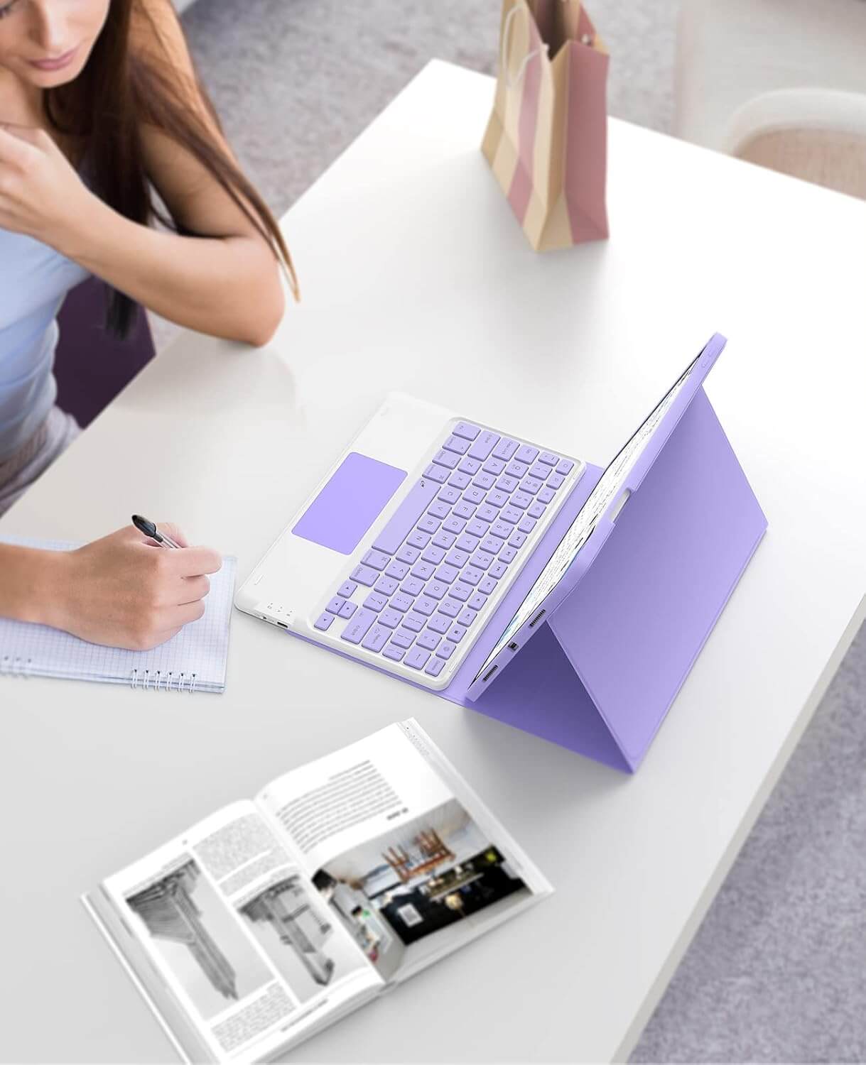 CHESONA Step Series Keyboard Case for iPad Air 11 inch/ Air 5th 4th Gen 10.9 inch