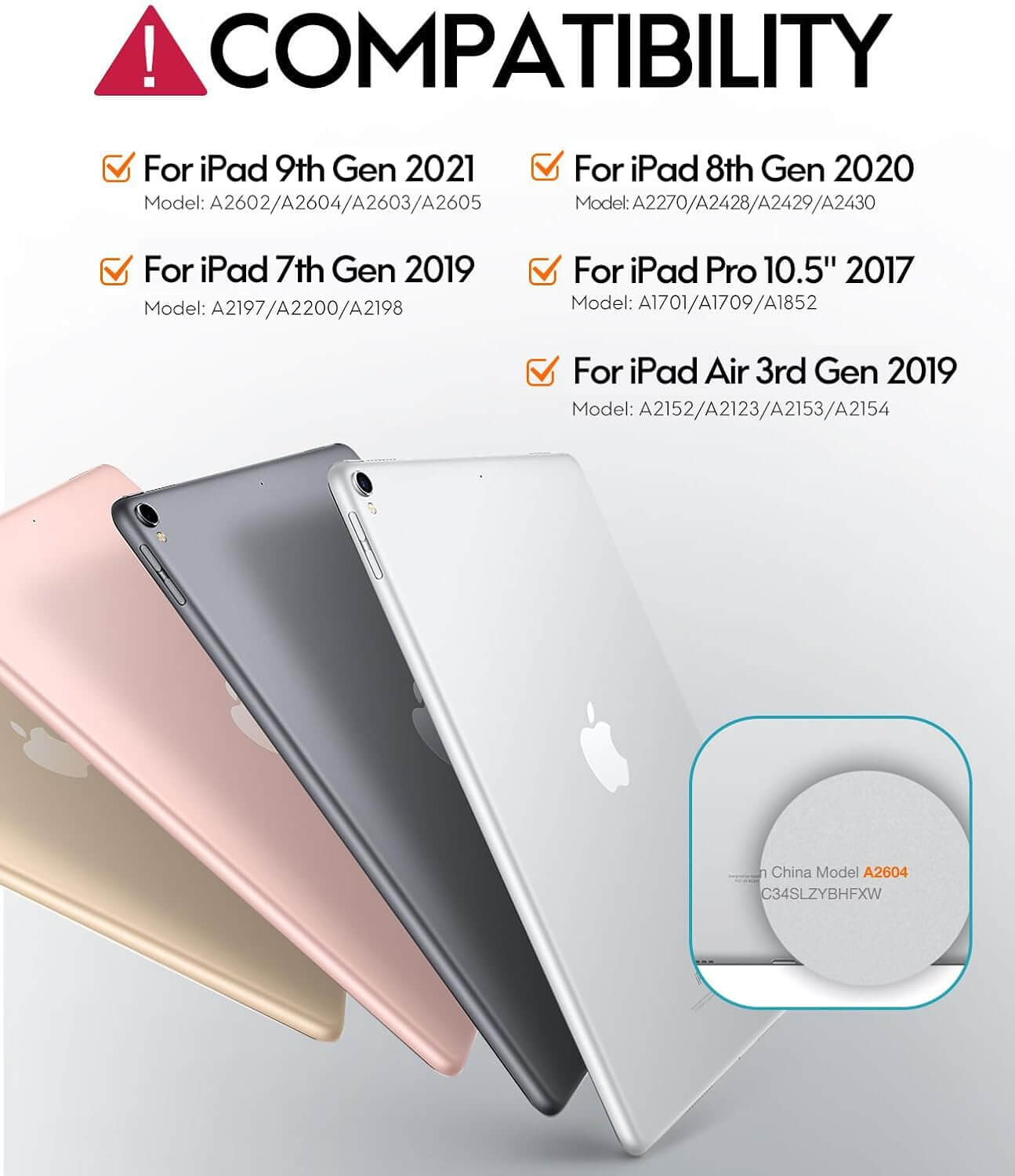 CHESONA Step Series Keyboard Case for iPad 9th/8th/7th Gen 10.2"