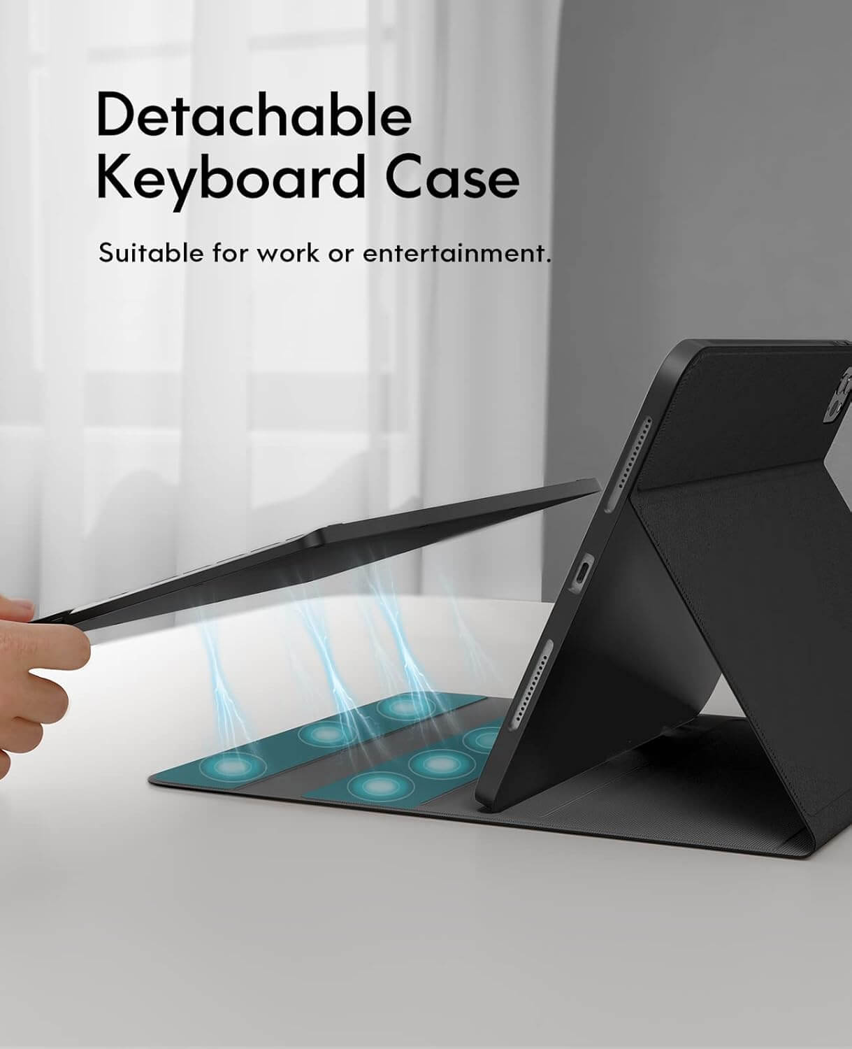 CHESONA Step Series Keyboard Case for iPad Pro 11" 4th/3rd/2nd/1st Gen/Air 10.9"