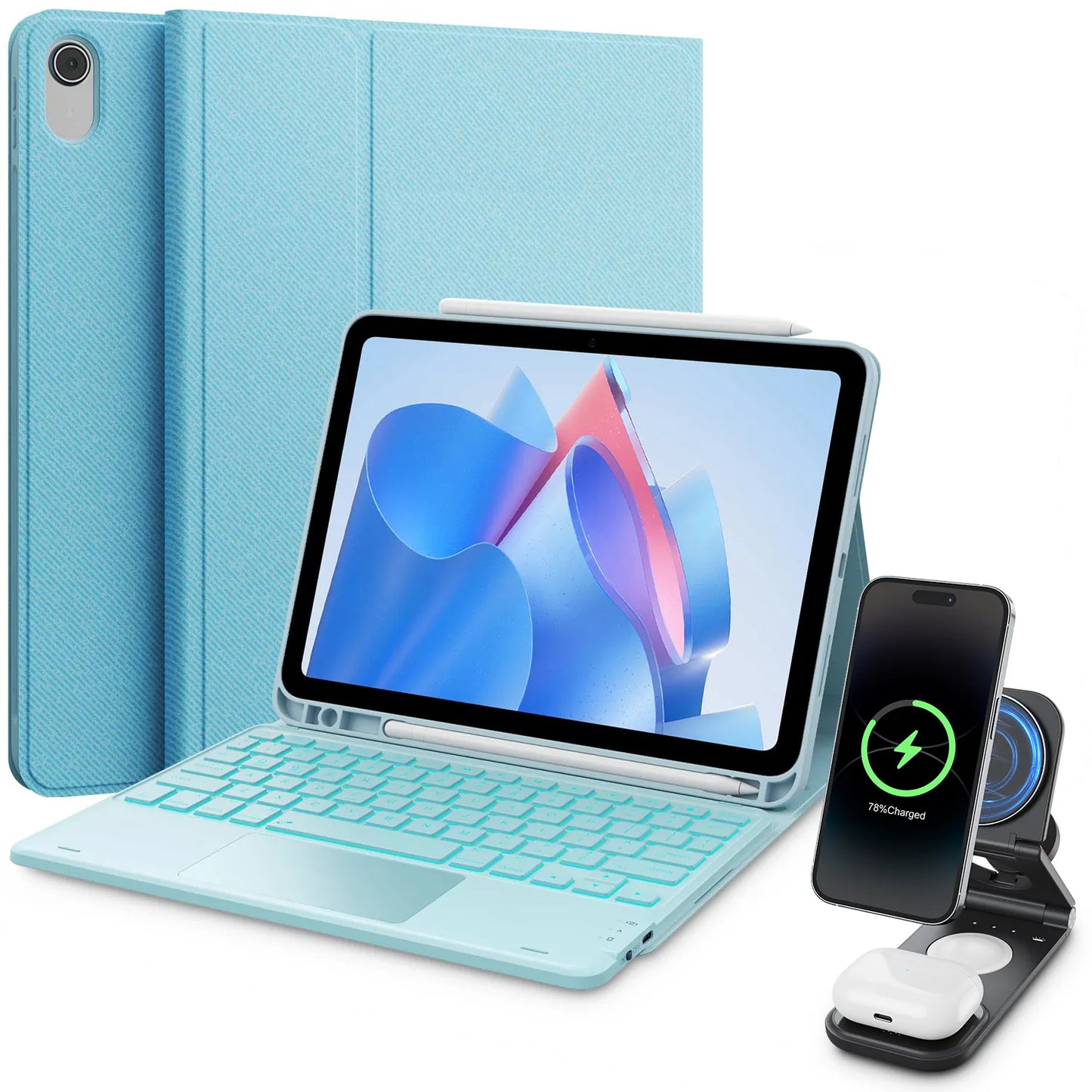 Step Series Keyboard Case & Wireless Charging Bundle
