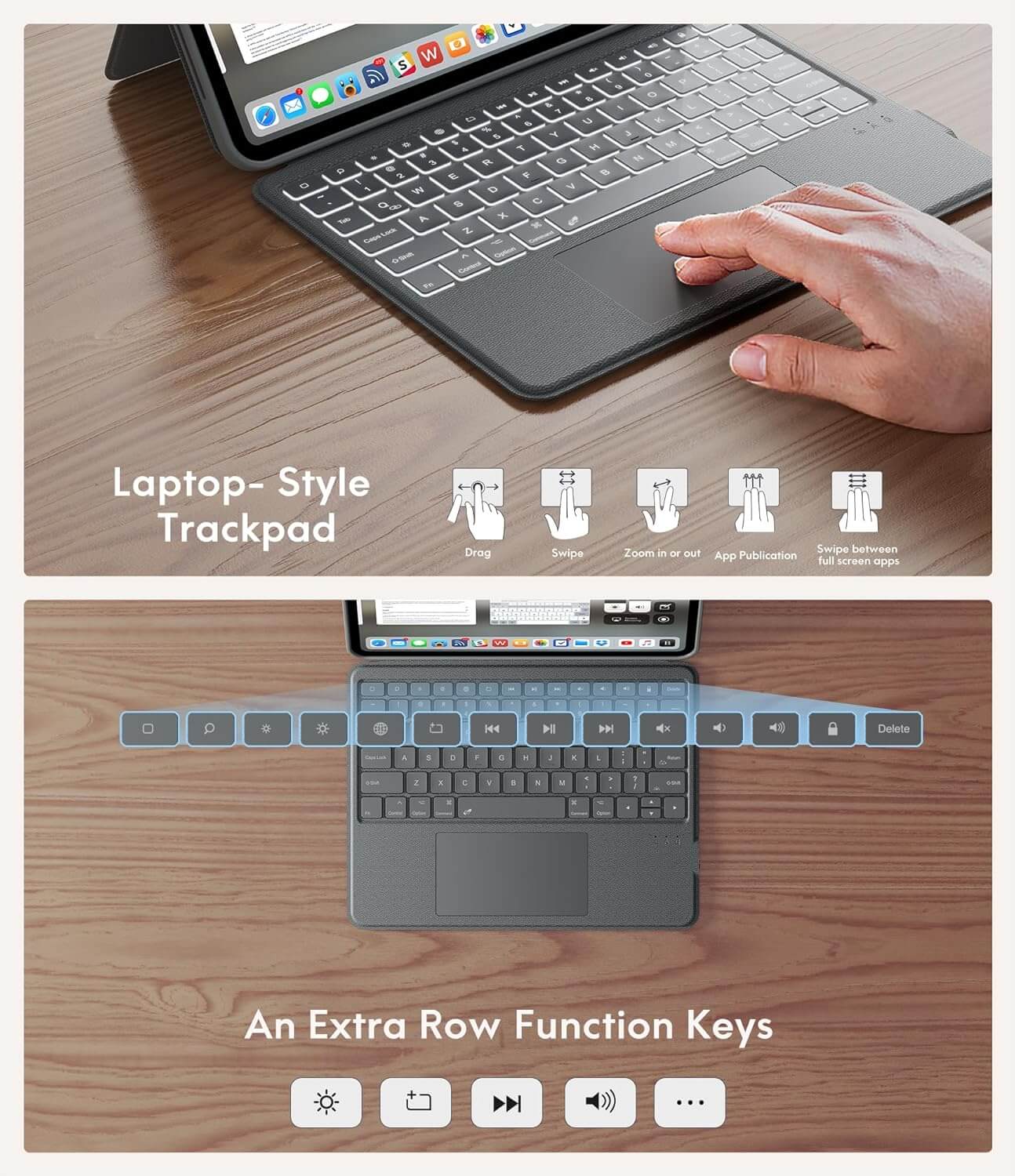 CHESONA Rugged Series Keyboard Case for iPad Pro 11'' (M4, 2024)