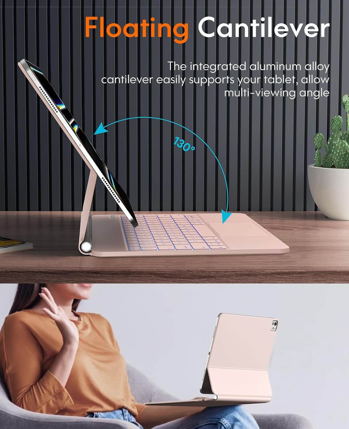 CHESONA Cloud Series Keyboard Case for iPad Pro 13'' (M4) 2024
