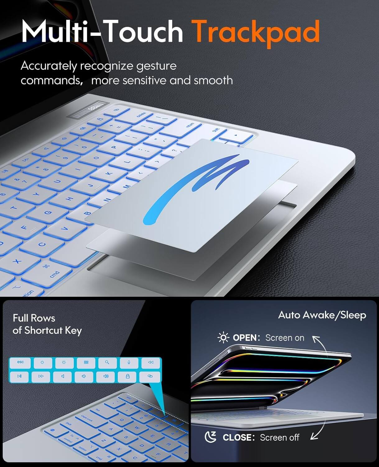 CHESONA Cloud Series Keyboard Case for iPad Pro 13'' (M4) 2024