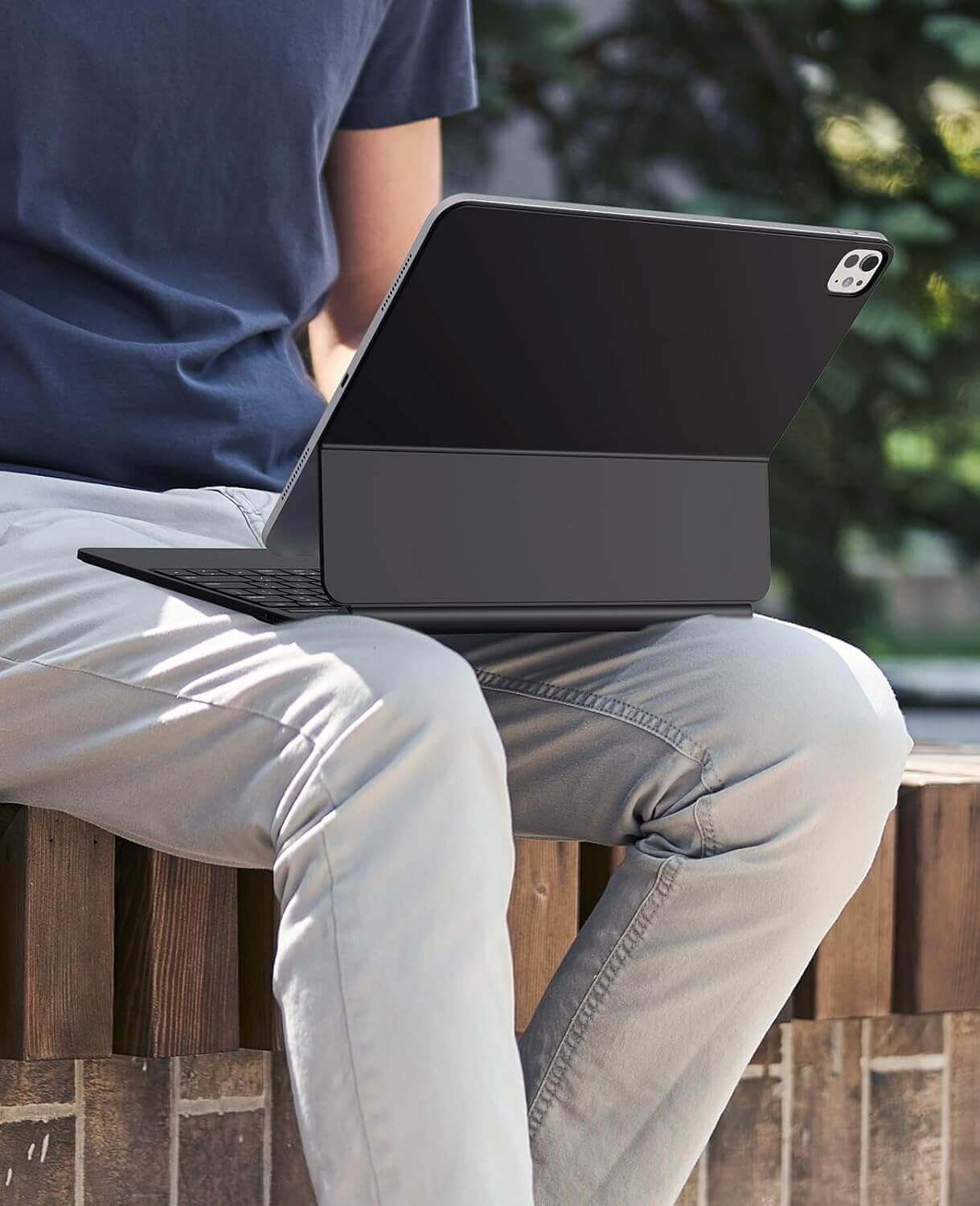 CHESONA Cloud Series Keyboard Case for iPad Pro 13'' (M4) 2024 (Black)