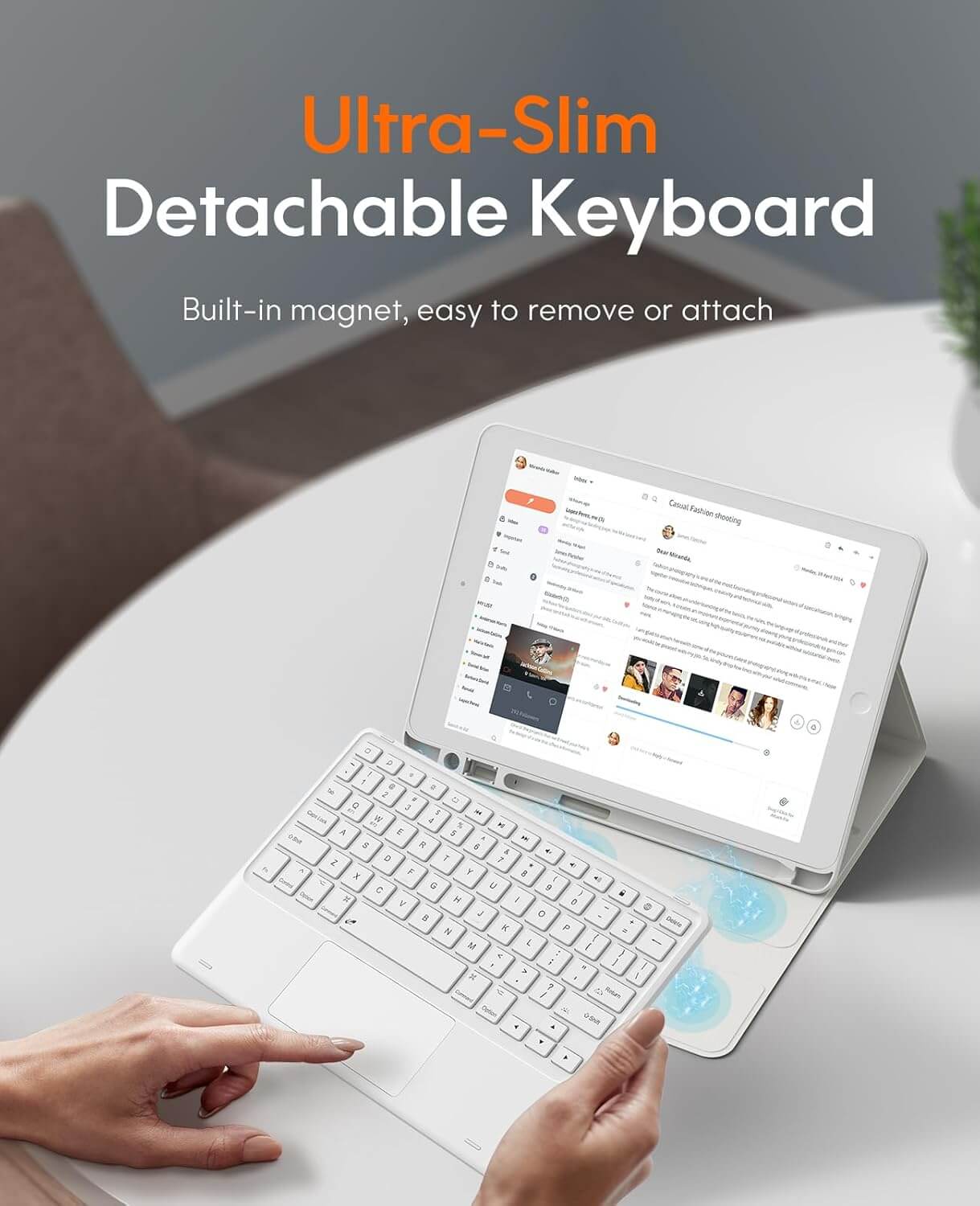 CHESONA Step Series Keyboard Case for iPad 9th/8th/7th Gen 10.2"