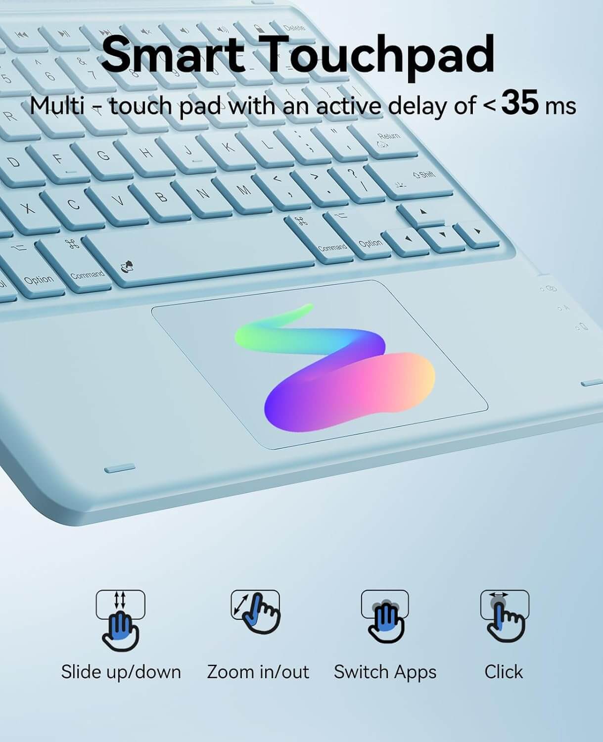 CHESONA Step Series Keyboard Case for iPad Pro 11" 4th/3rd/2nd/1st Gen/Air 10.9"