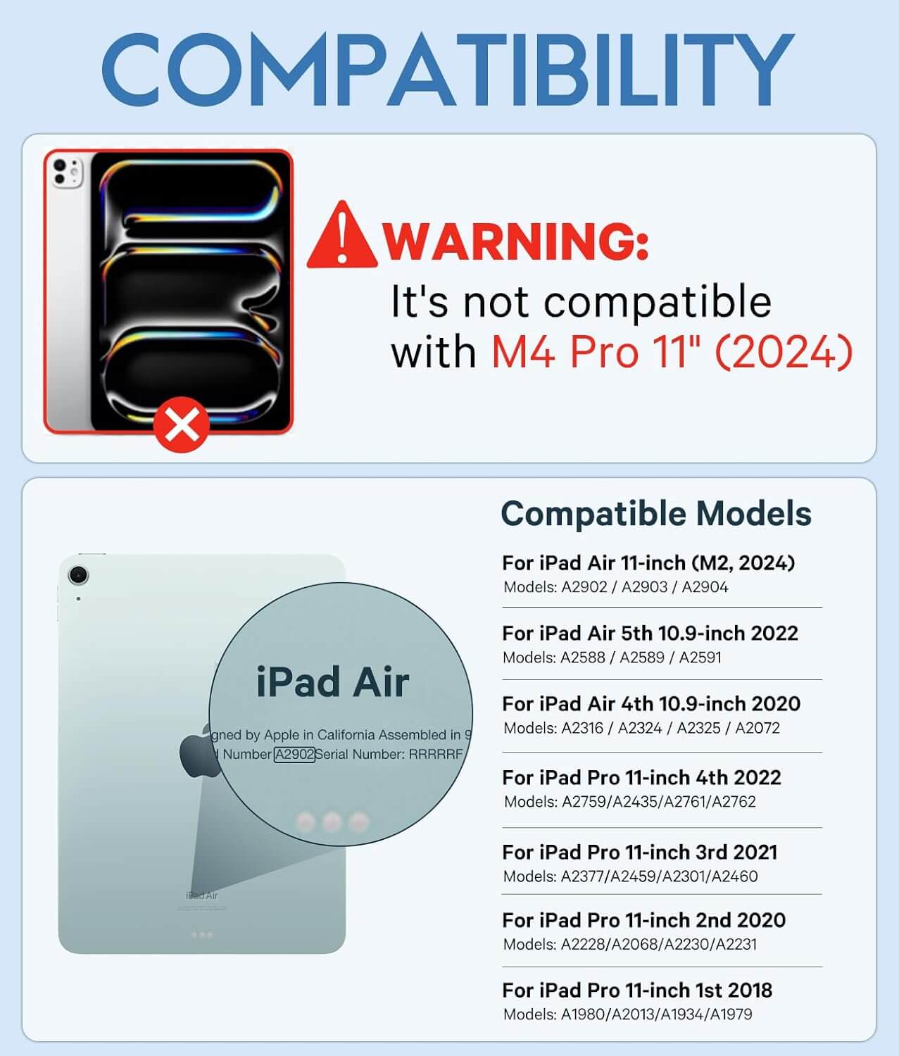 CHESONA Step Series Keyboard Case for iPad Pro 11" 4th/3rd/2nd/1st Gen/Air 10.9"