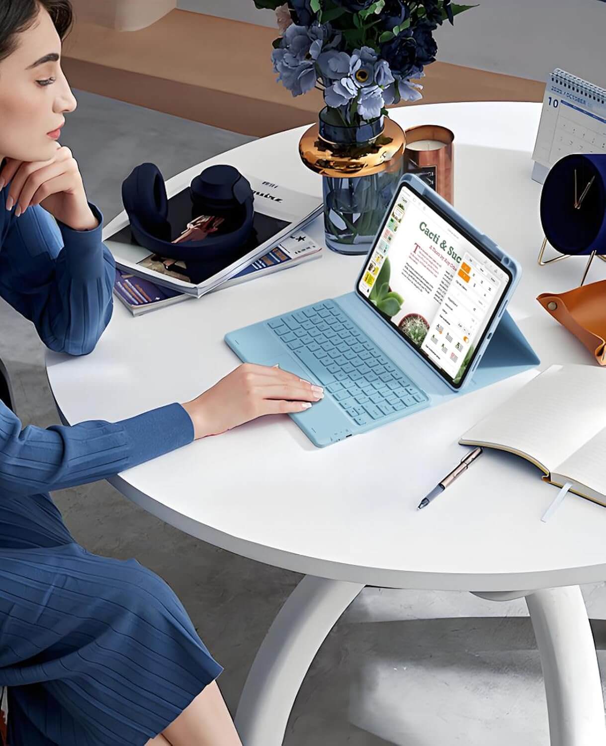 CHESONA Step Series Keyboard Case for iPad Pro 11" 4th/3rd/2nd/1st Gen/Air 10.9"