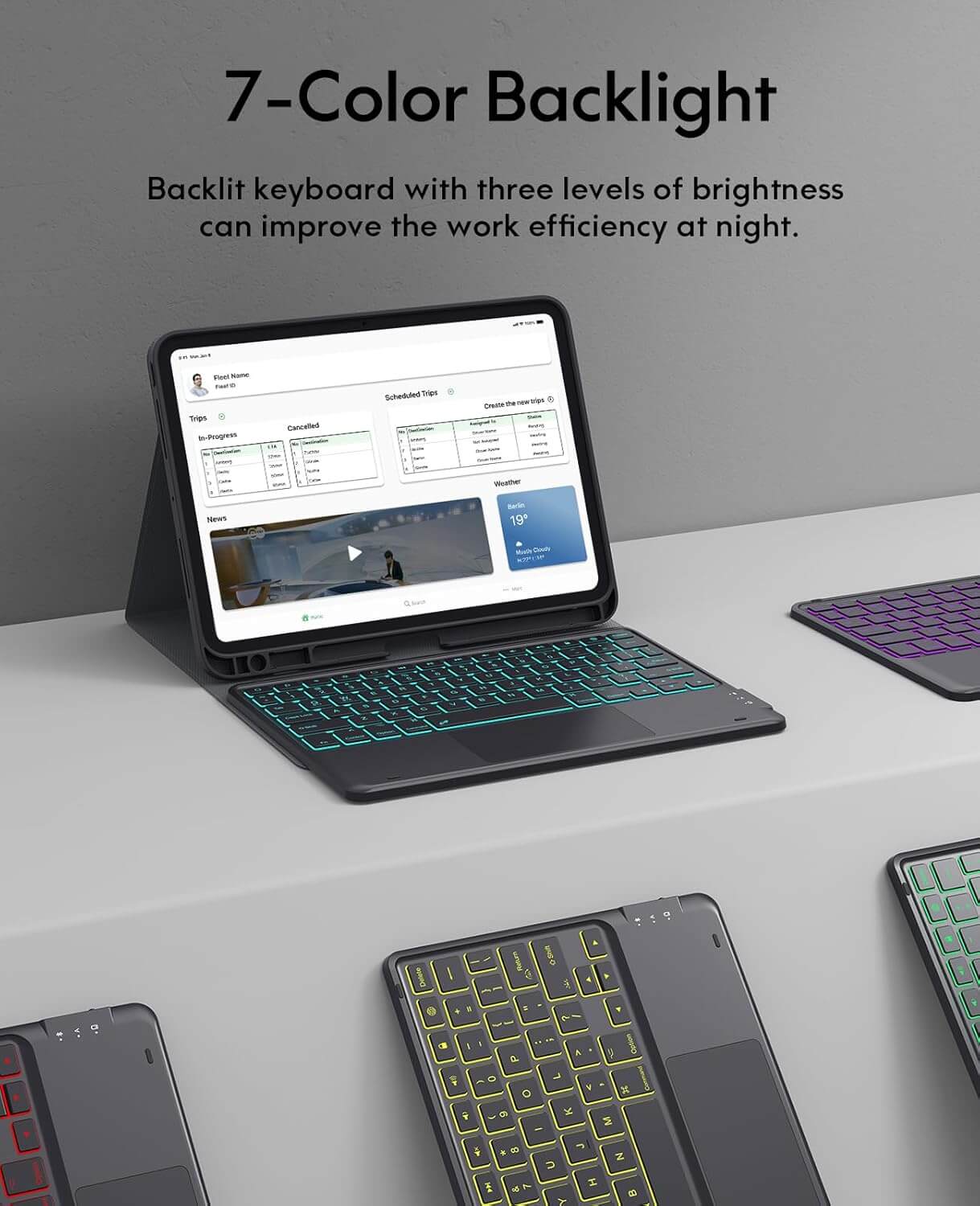 CHESONA Step Series Keyboard Case for iPad Pro 11 M5