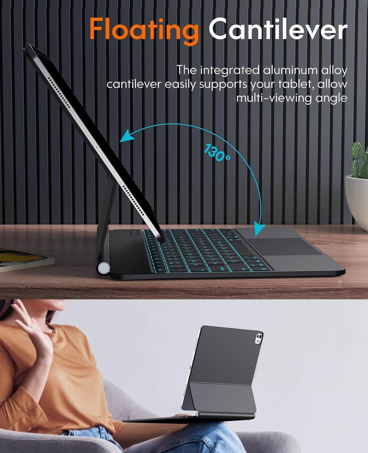 CHESONA Cloud Series Keyboard Case for iPad Pro 13'' (M4) 2024