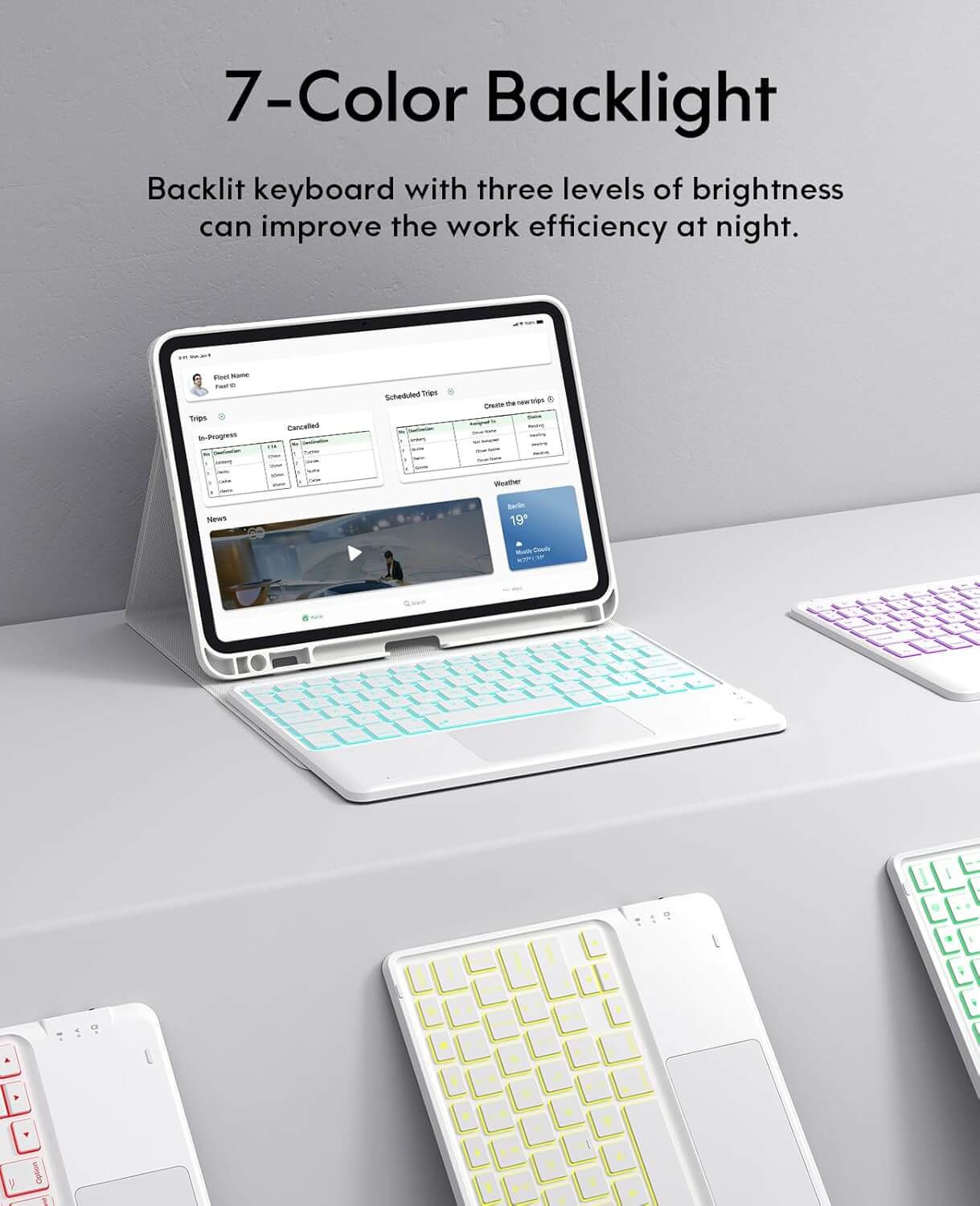 CHESONA Step Series Keyboard Case for iPad Pro 11 M5