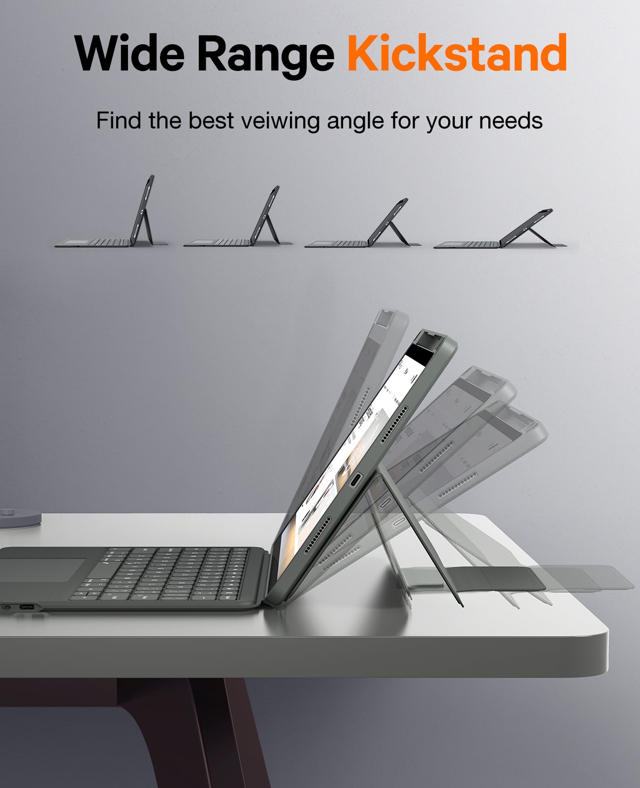 CHESONA Rugged Series Keyboard Case for iPad 10/11th Gen 10.9''