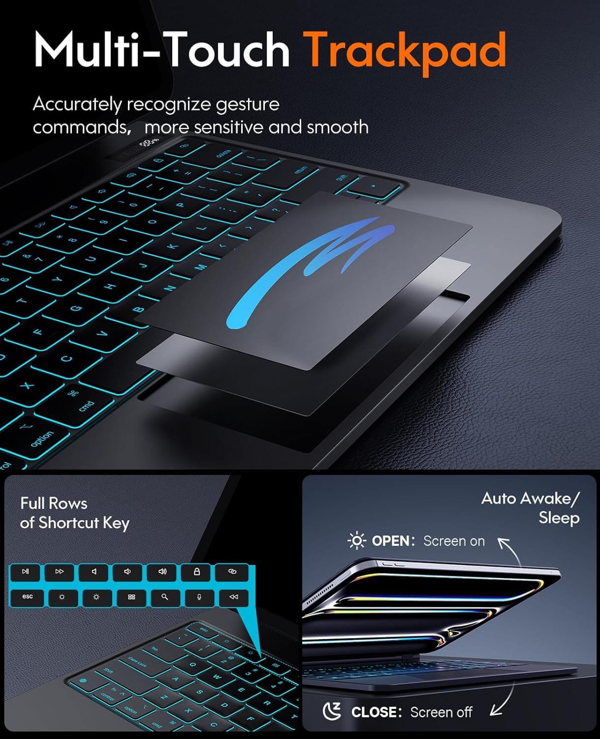 CHESONA Cloud Series Keyboard Case for iPad Pro 13'' (M4) 2024
