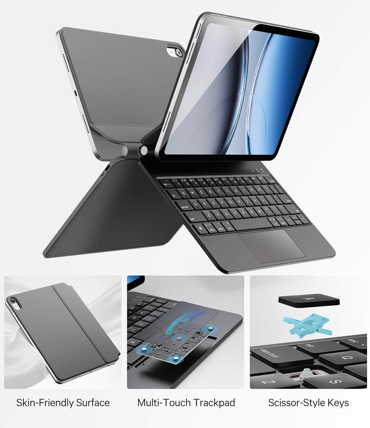 CHESONA Cloud Series Keyboard Case for iPad 10th Gen 2022