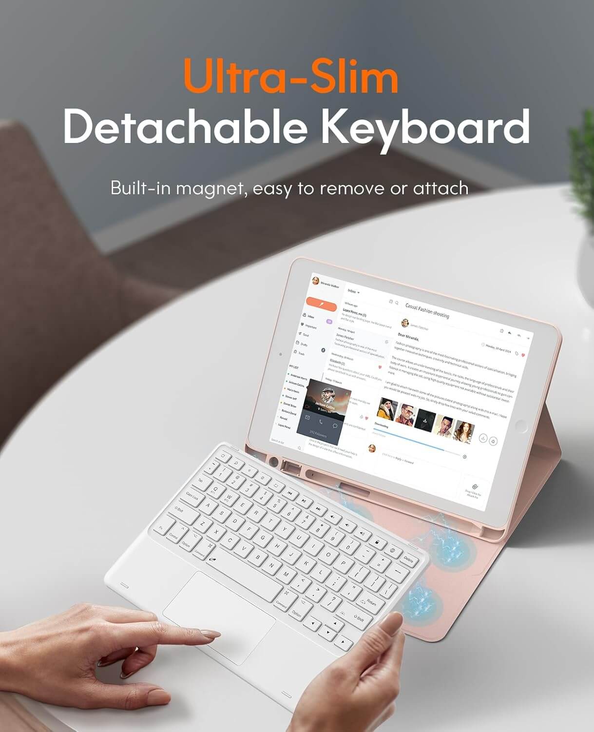 CHESONA Step Series Keyboard Case for iPad 9th/8th/7th Gen 10.2"
