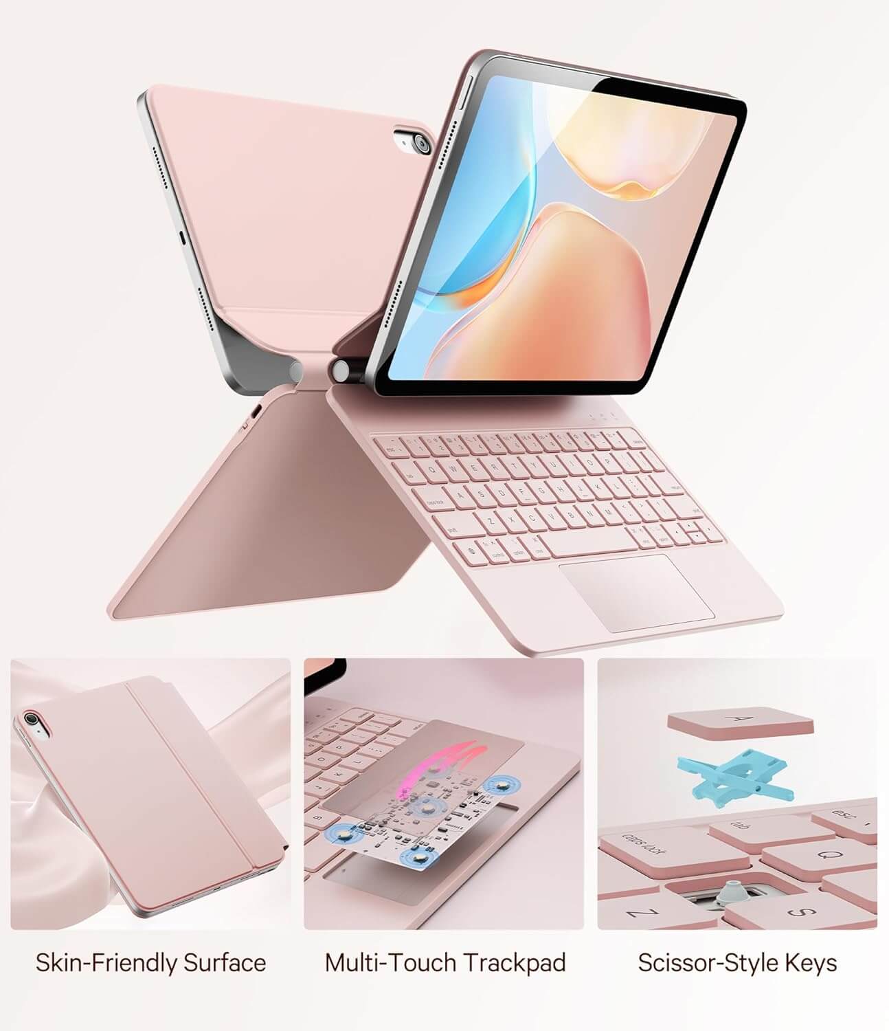 CHESONA Cloud Series Keyboard Case for iPad 10th Gen 2022