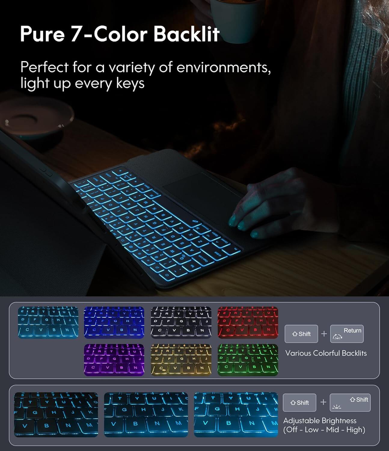 CHESONA Rugged Series Keyboard Case for iPad Pro 11'' (M4, 2024)