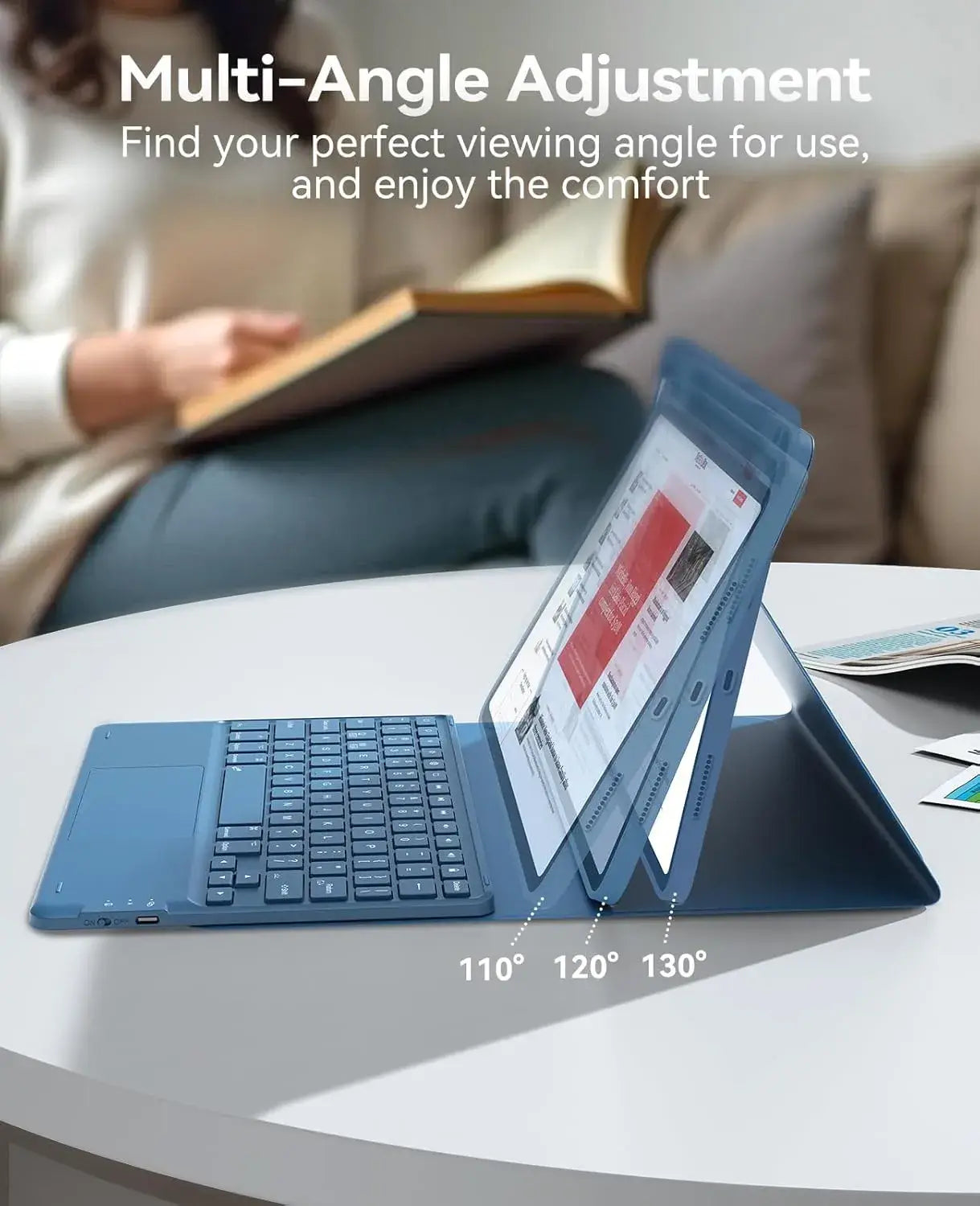 CHESONA Step Series Keyboard Case for iPad Pro 11" 4th/3rd/2nd/1st Gen/Air 10.9"