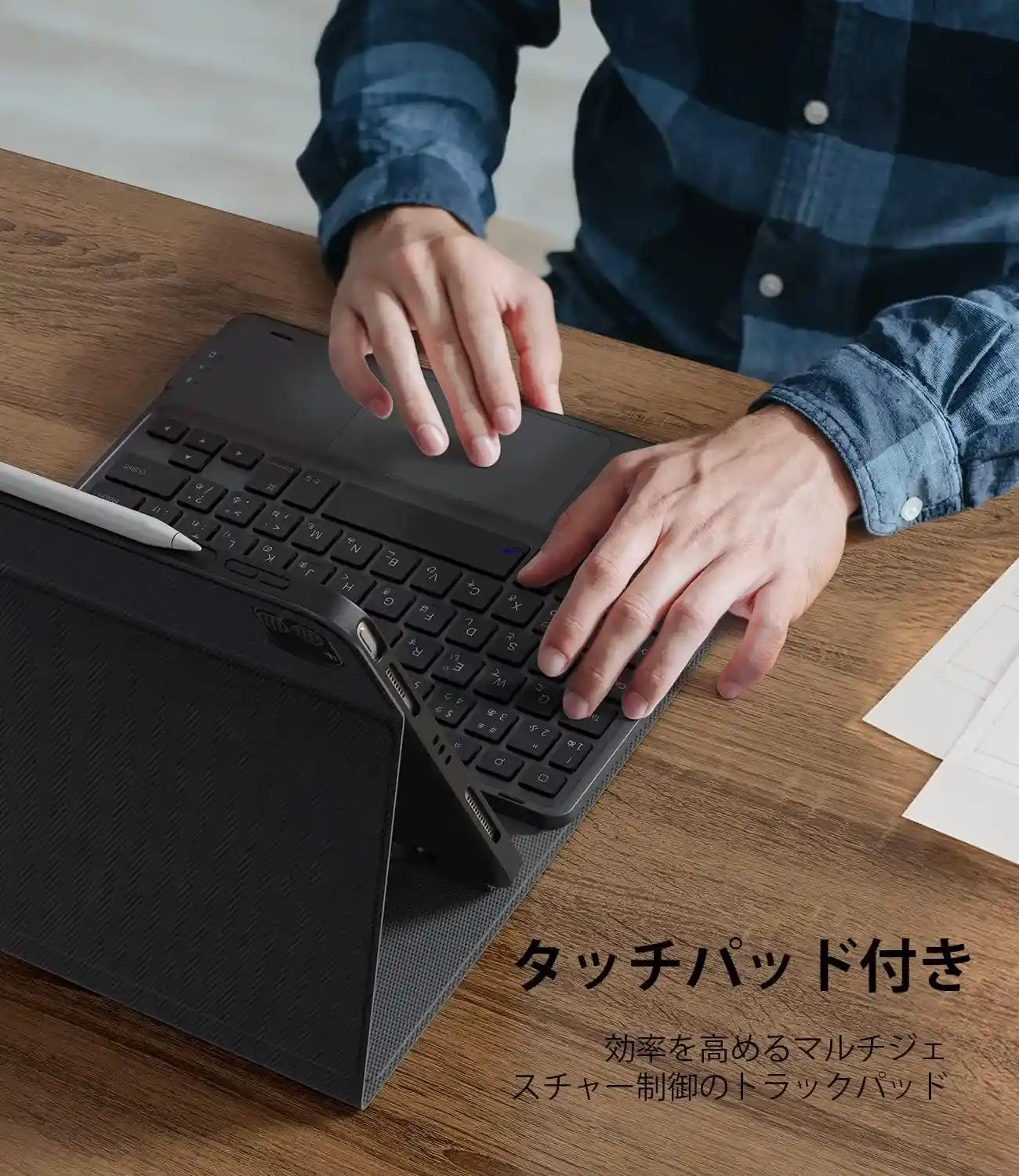 Chesona iPad Air 11(M2/M3)インチ キーボード iPad Air 5/4世代 ケース キーボードiPad Pro キーボード第4世代/3世代/2世代/1世代(2022/2021/2020/2018モデル)JIS基準日本語配列 BT キーボードカバー 脱着式 多角度調整 ペンシルホルダー付き 薄型ケースキーボード マグネット付き アイパッドキーボード