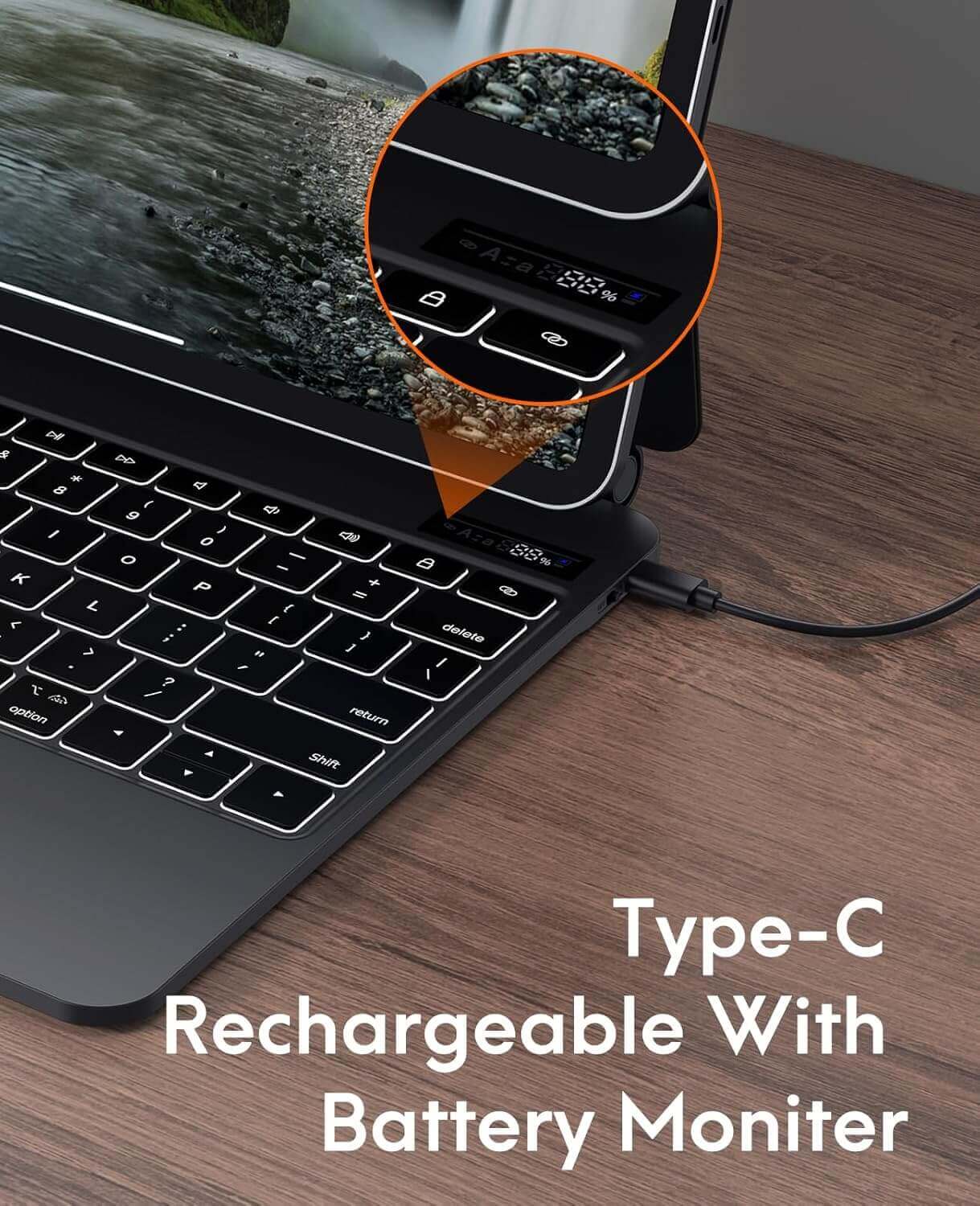 CHESONA Cloud Series Keyboard Case for iPad Pro 13'' (M4) 2024 (Black)