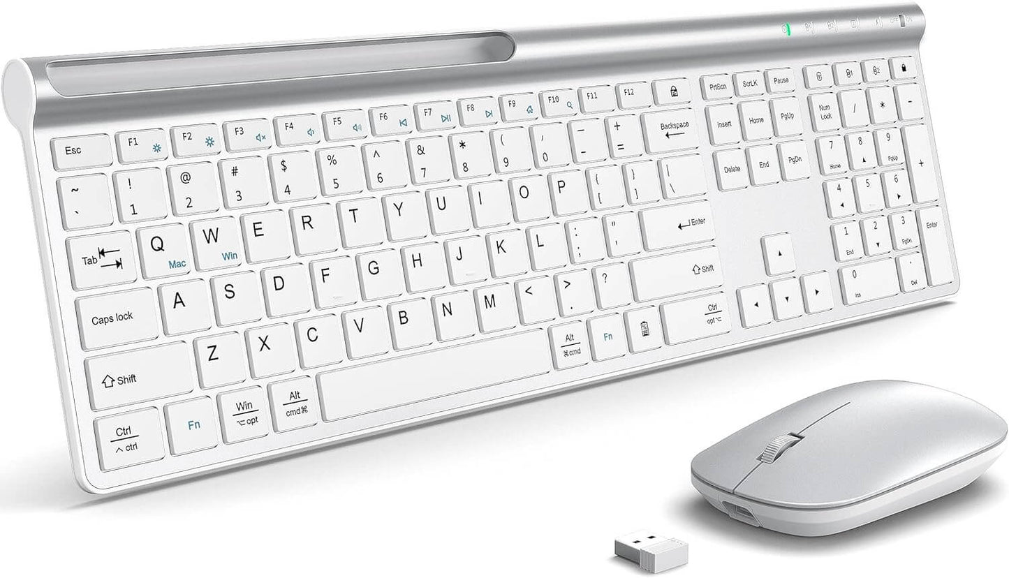 CHESONA Wireless Keyboard and Mouse Combo (BT 5.0+3.0+2.4G)