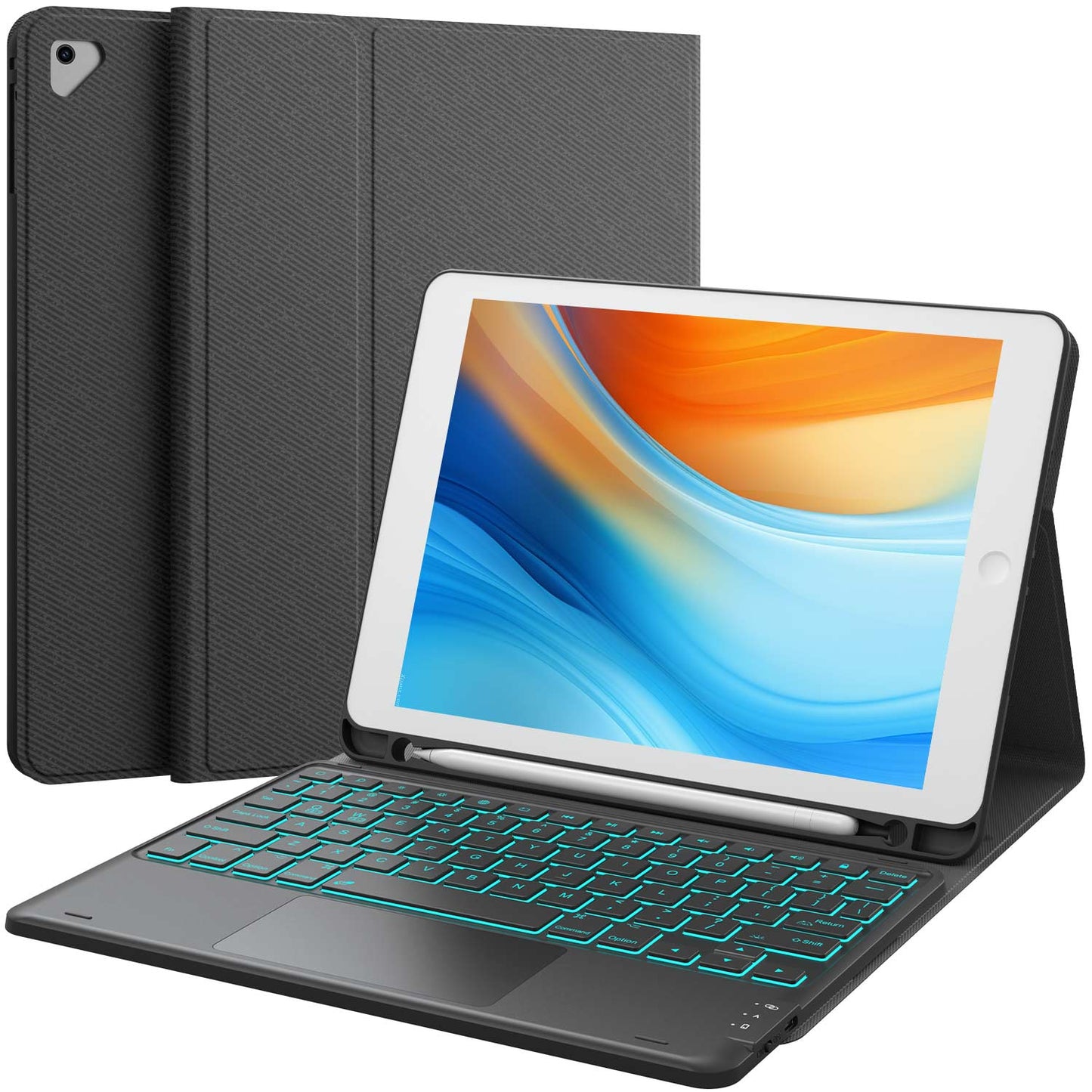 CHESONA Step Series Keyboard Case for iPad 6/5th gen & iPad Air 2 & iPad Pro 9.7"