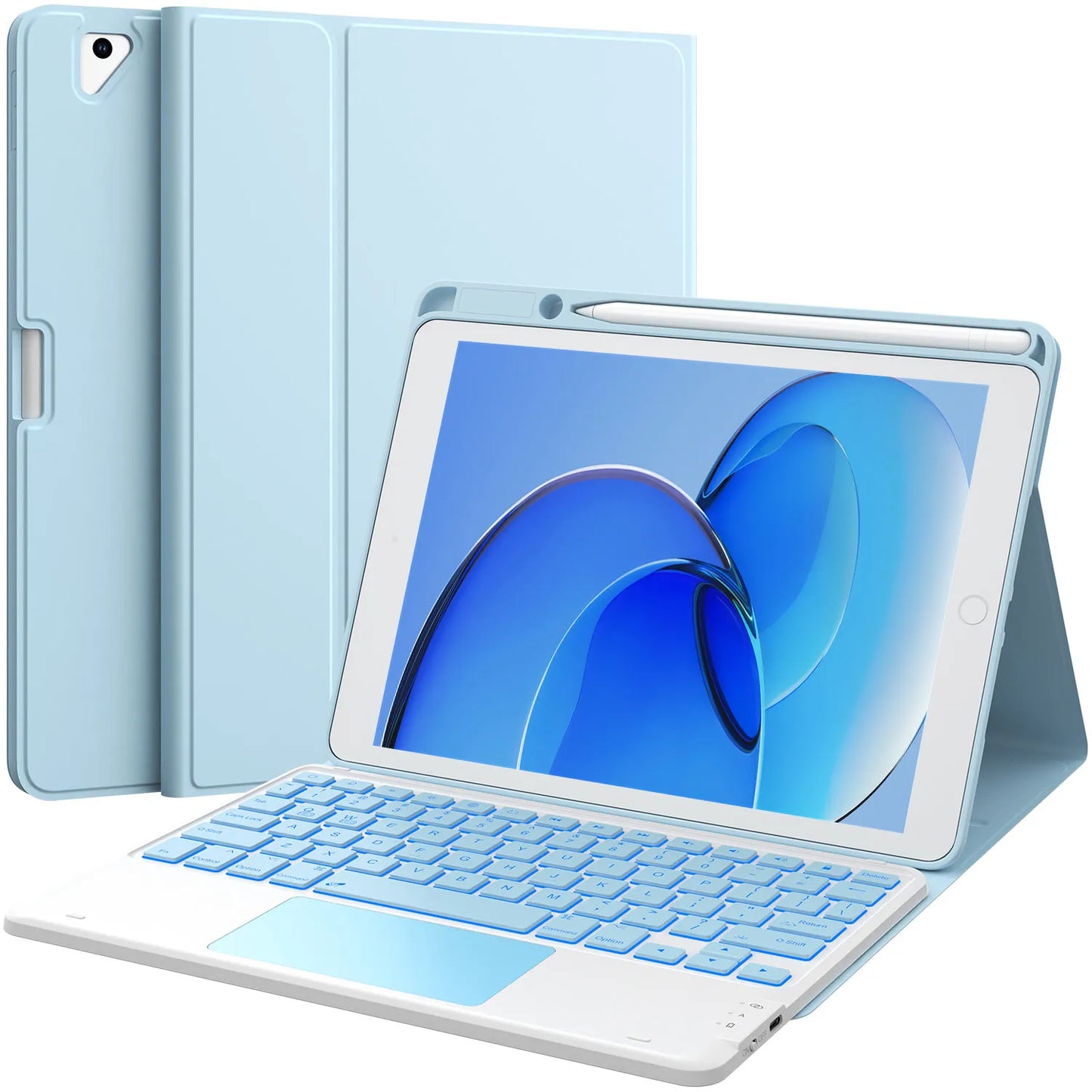 CHESONA Step Series Keyboard Case for iPad 9th/8th/7th/Air 2rd/Pro 10.5