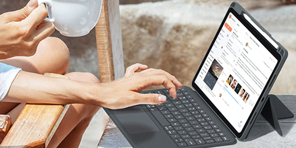 The Ideal Companion for Digital Nomads: Backstand Rugged Keyboard Case for iPad