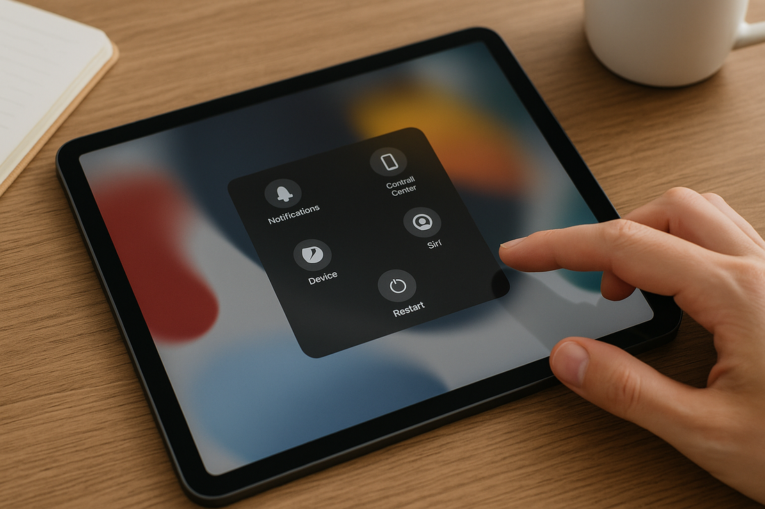 how to restart ipad without power button