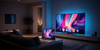 An iPad screen mirrored to a TV