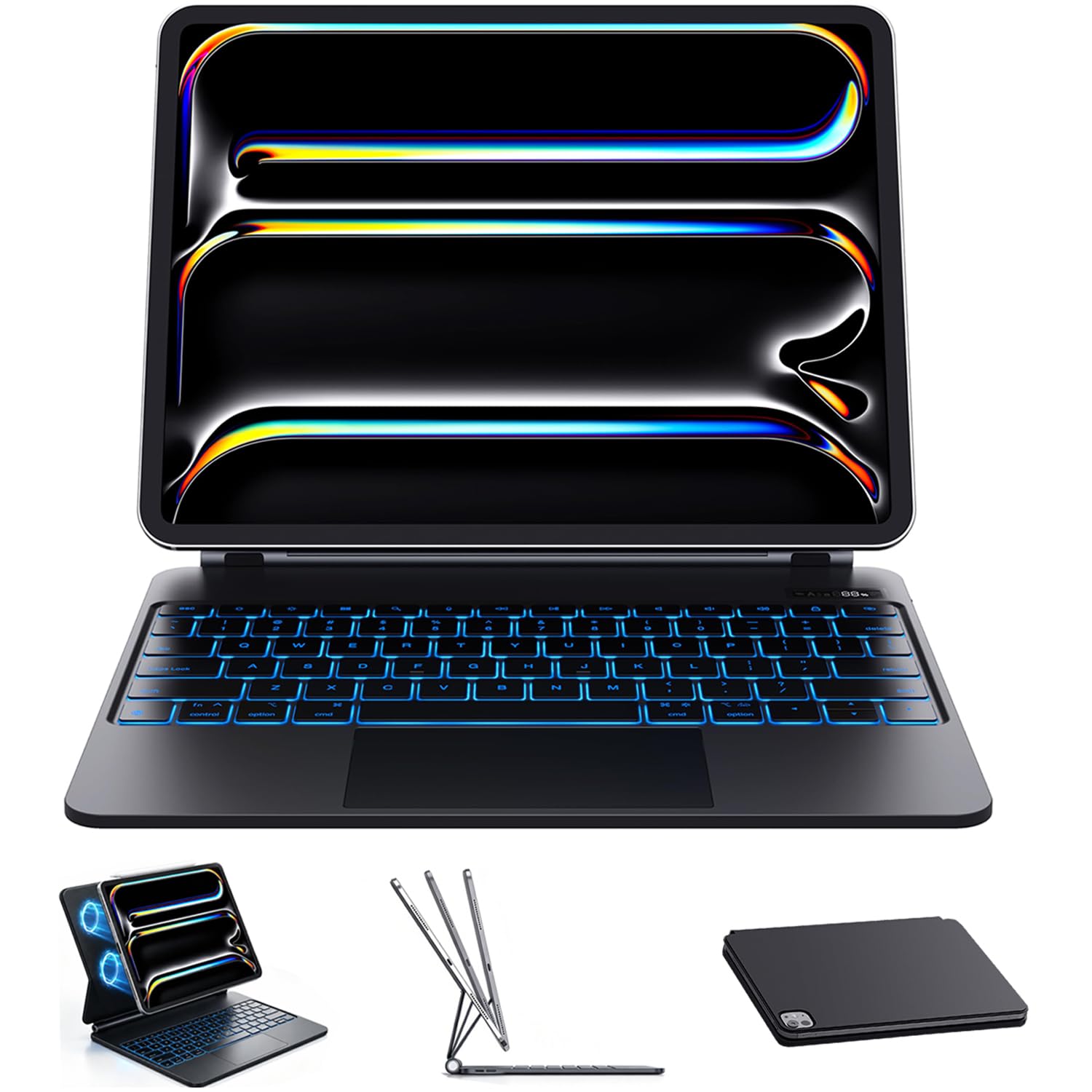 CHESONA Cloud Digital Keyboard Case for iPad Pro 11'' (M5,2025)