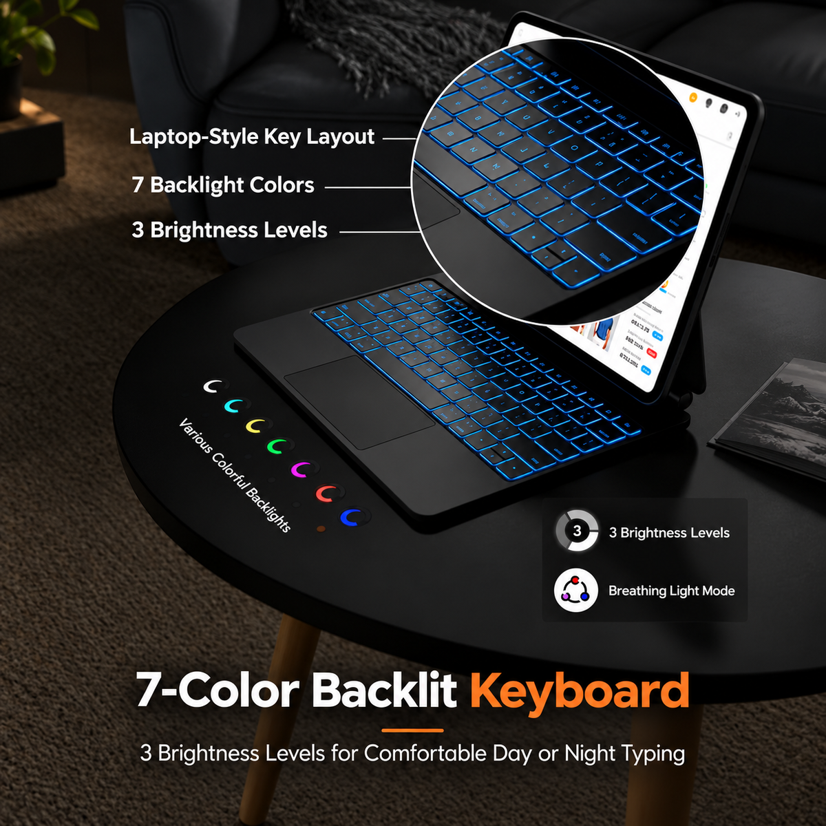 CHESONA Cloud Digital Keyboard Case for iPad Pro 13'' (M5) 2025