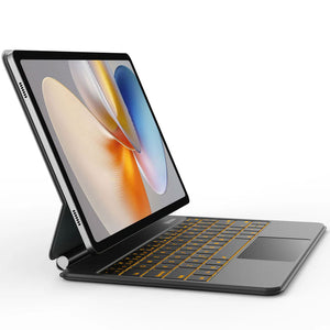 CHESONA Cloud Digital Keyboard Case for Samsung Galaxy Tab S9 FE 10.9'', S9/S8/S7 11''