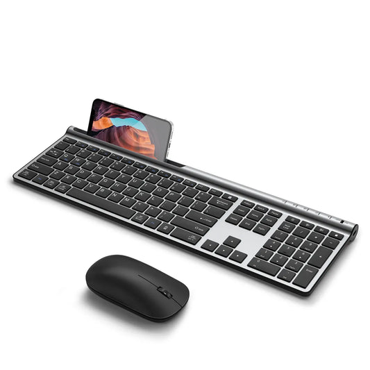 CHESONA Wireless Keyboard and Mouse Combo (BT 5.0+3.0+2.4G)